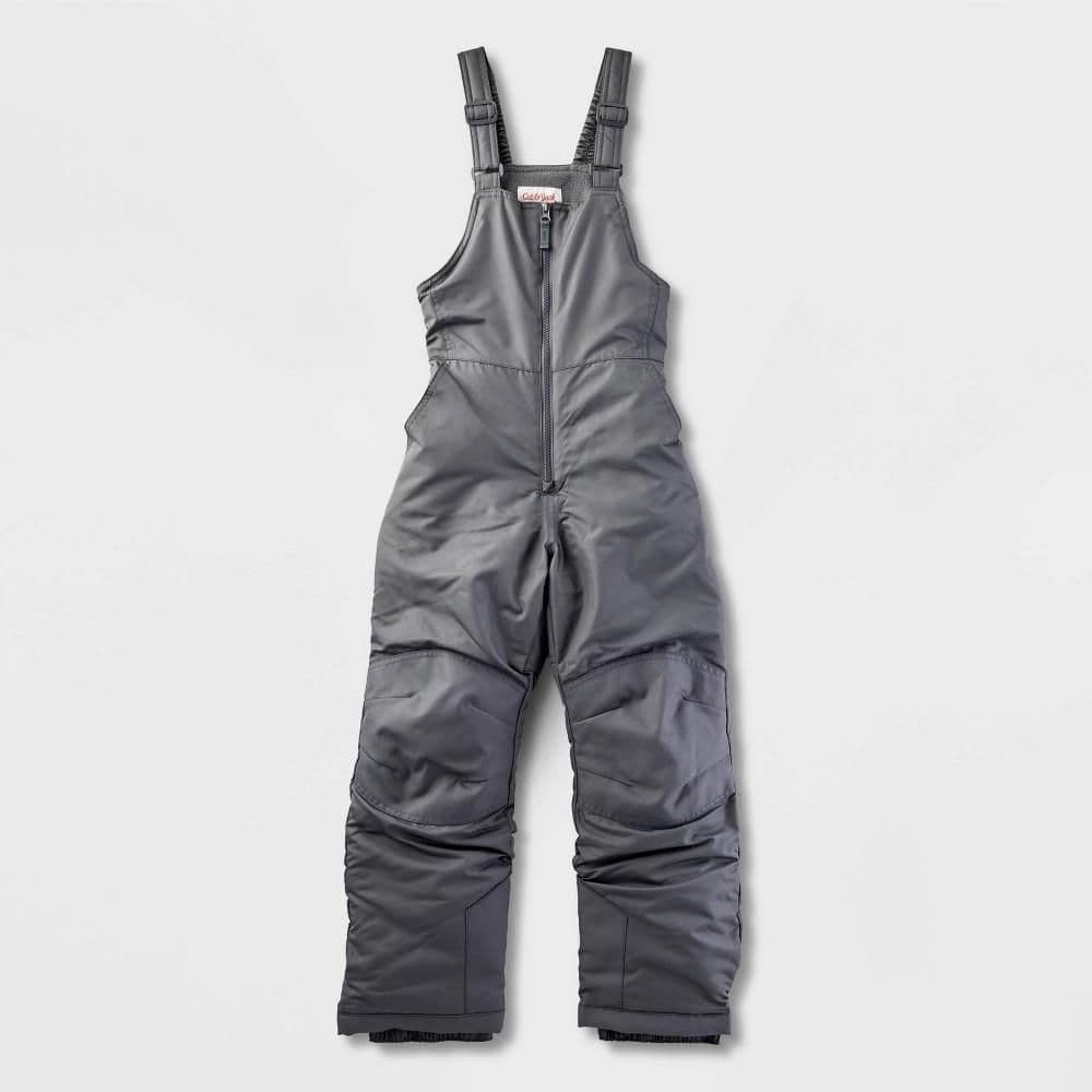 #5047 XS Kids' Solid Snow Bib - Cat & Jack Gray - Default
