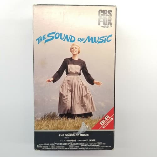The Sound of Music CBS FOX Video Christopher Plummer 2 VHS Tape Set Hi Fi Stereo - Regular