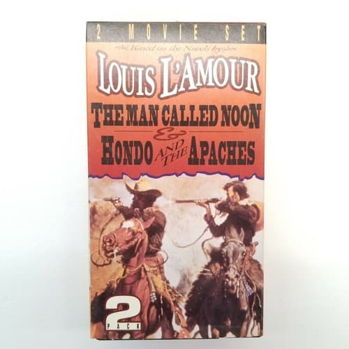 Louis LaMour Shadow Riders And The Man Called Noon VHS 2 Set - Regular
