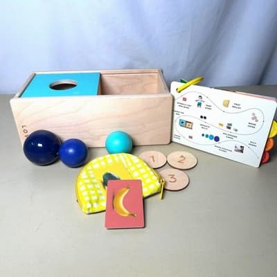Lovevery The Thinker Kit Parts - Sliding top Box, Coins/Purse, Etc