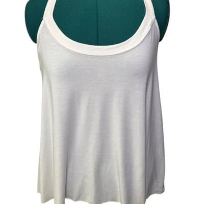 Rachel Pally White Racerback-Style Top Size S