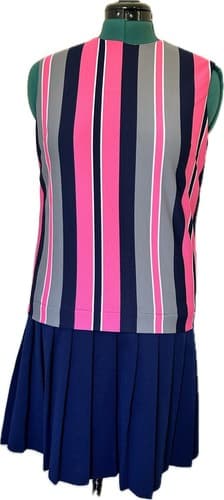 Vintage Polyester Drop Waist Go Go Dress