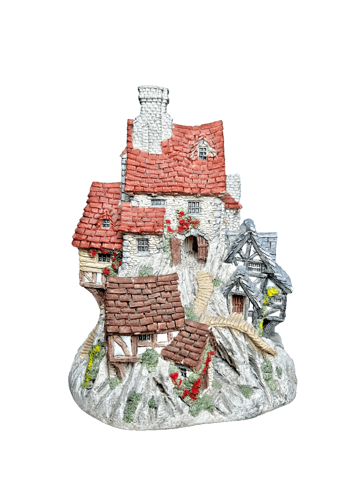 Vintage 1988 David Winter Cottages House On Top Handpainted Figurine