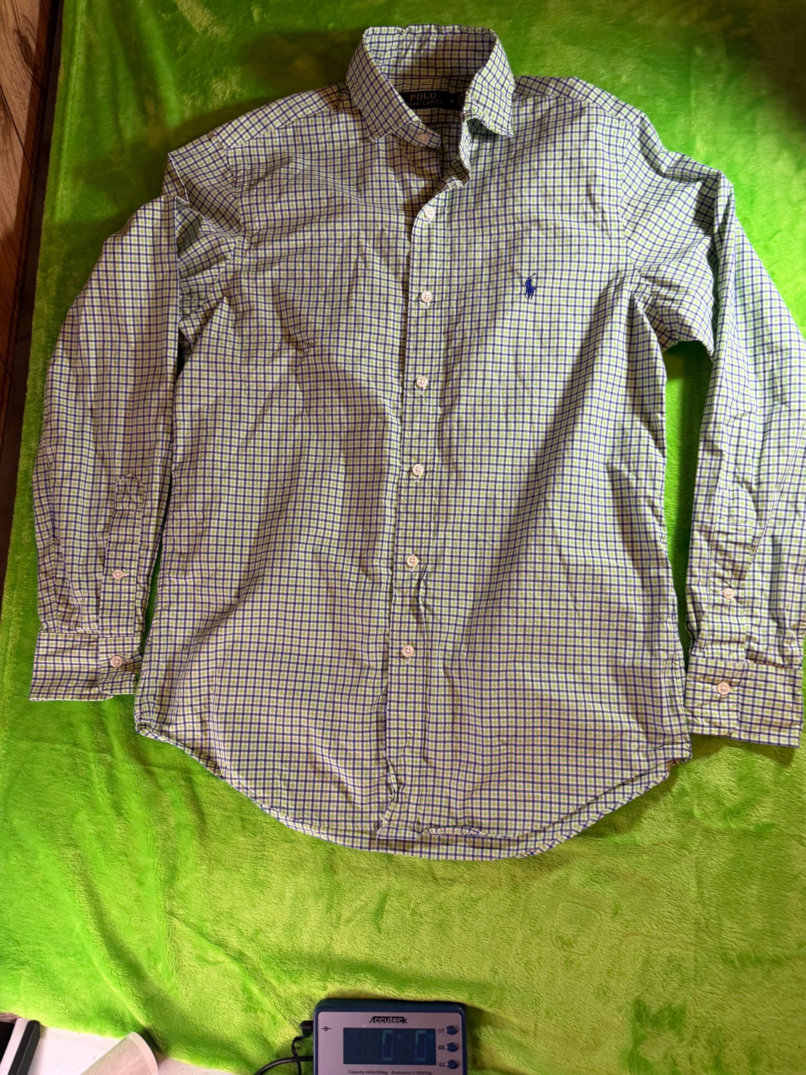 Polo Ralph Lauren Plaid Gingham LS Button Down Shirt Mens Sz S