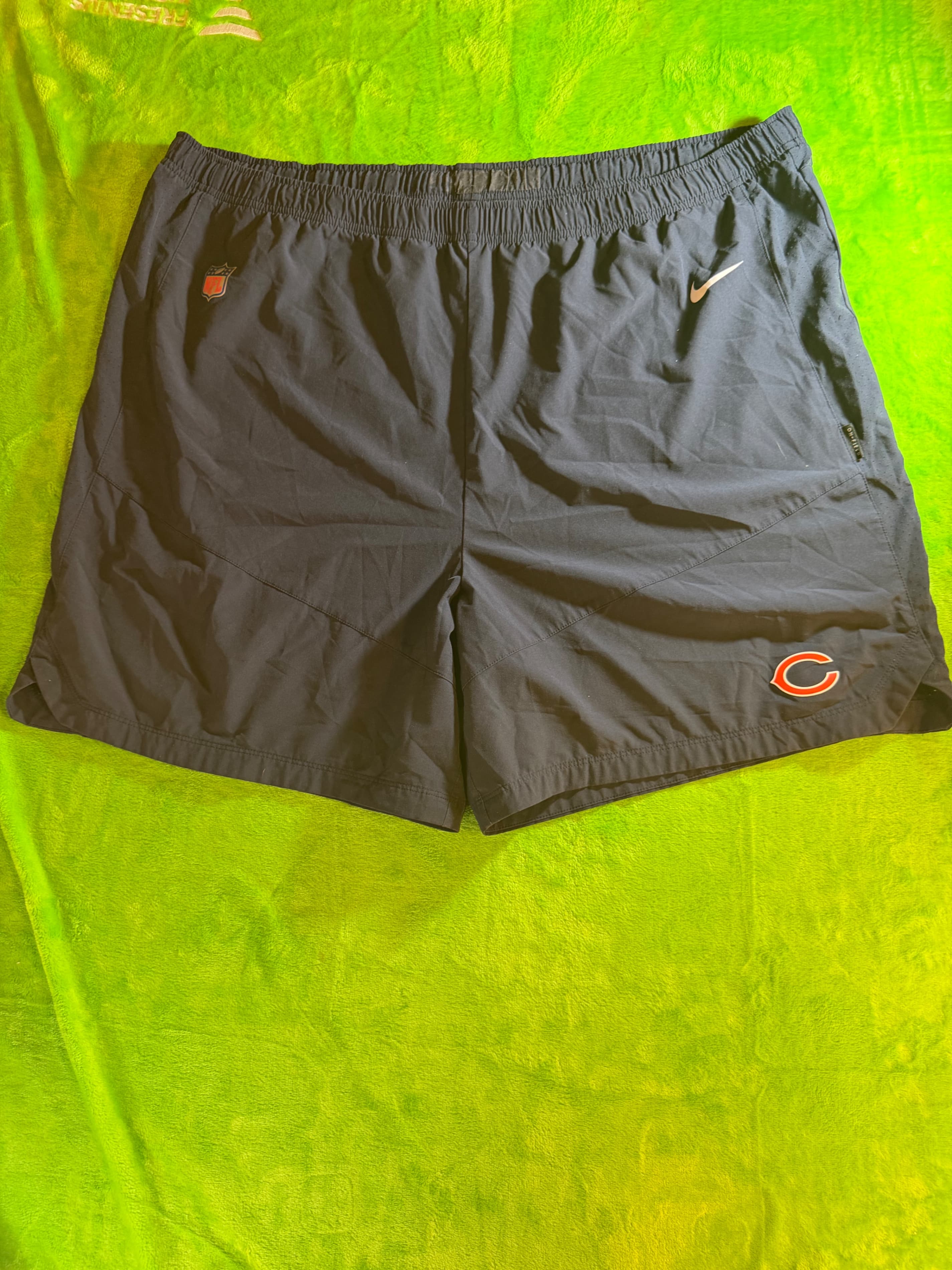 Nike NFL Chicago Bears Dri-FIT Onfield Shorts Mens Sz 3XL Navy