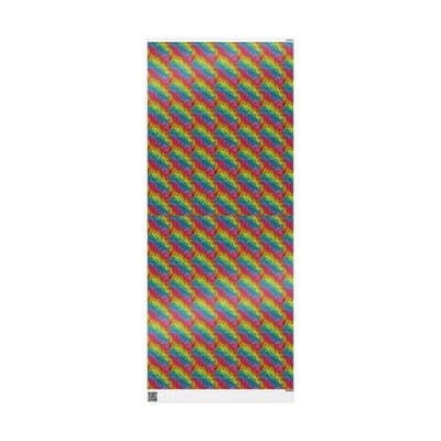 Rainbow Zebra Wrapping Paper Colorful Animal Print Gift Wrap Kids Birthday Party