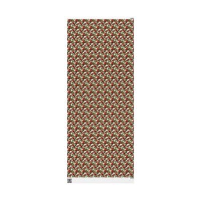 Cardinal Christmas Wrapping Paper Bird and Holly Gift Wrap | Winter Wonderland