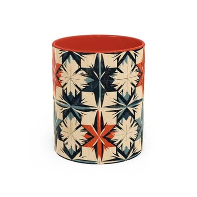 Bohemian Coffee Mug 11oz 15oz | Artistic Geometric Mug Gift | Cozy Decor Cup