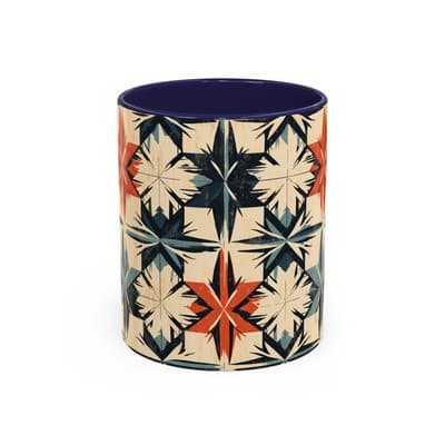 Bohemian Coffee Mug 11oz 15oz | Artistic Geometric Mug Gift | Cozy Decor Cup