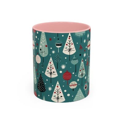 Holiday Tree Coffee Mug 11oz 15oz | Christmas Gift | Cozy Winter Decor Cup