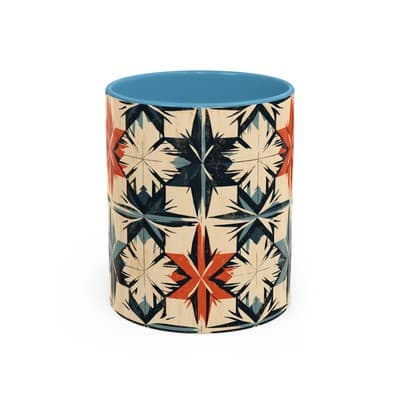 Bohemian Coffee Mug 11oz 15oz | Artistic Geometric Mug Gift | Cozy Decor Cup