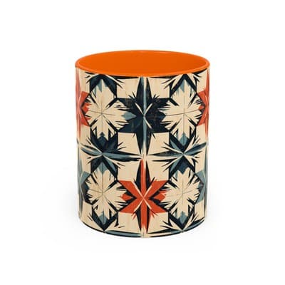Bohemian Coffee Mug 11oz 15oz | Artistic Geometric Mug Gift | Cozy Decor Cup