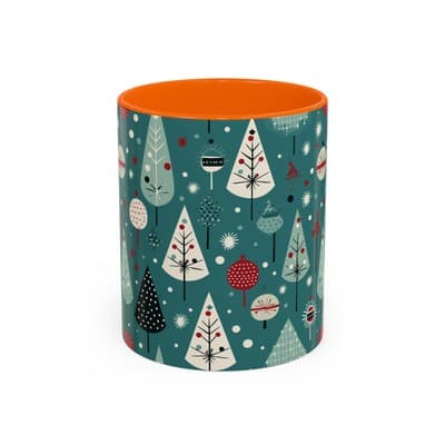 Holiday Tree Coffee Mug 11oz 15oz | Christmas Gift | Cozy Winter Decor Cup