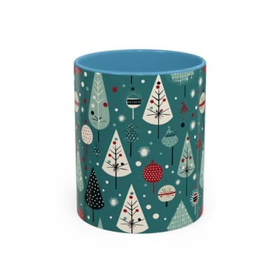 Holiday Tree Coffee Mug 11oz 15oz | Christmas Gift | Cozy Winter Decor Cup