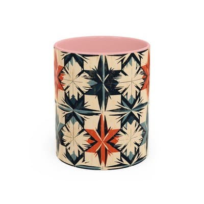 Bohemian Coffee Mug 11oz 15oz | Artistic Geometric Mug Gift | Cozy Decor Cup