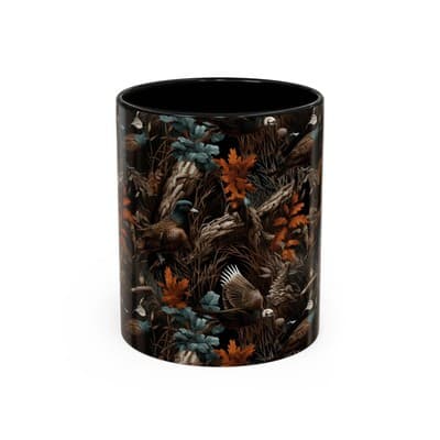 Wildlife Coffee Mug 11oz 15oz | Eagle Birdwatcher Gift | Rustic Nature Decor Cup