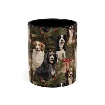 Dog Lover Holiday Mug 11oz 15oz | Christmas Gift for Pet Owners | Cute Dog Cup