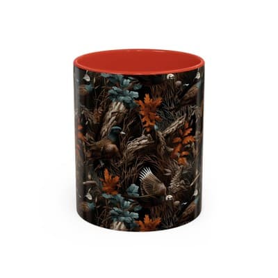 Wildlife Coffee Mug 11oz 15oz | Eagle Birdwatcher Gift | Rustic Nature Decor Cup
