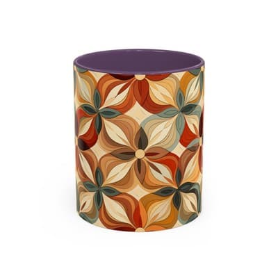 Boho Floral Coffee Mug 11oz 15oz | Cozy Fall Decor | Gift for Coffee Lovers