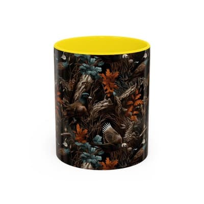 Wildlife Coffee Mug 11oz 15oz | Eagle Birdwatcher Gift | Rustic Nature Decor Cup