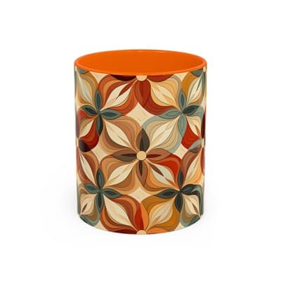 Boho Floral Coffee Mug 11oz 15oz | Cozy Fall Decor | Gift for Coffee Lovers