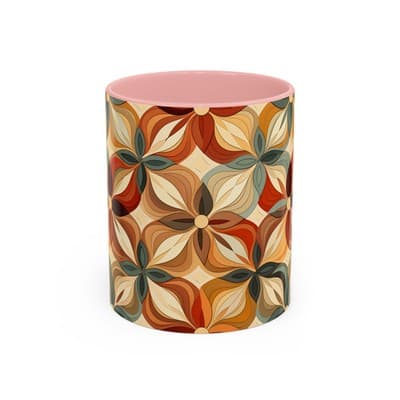 Boho Floral Coffee Mug 11oz 15oz | Cozy Fall Decor | Gift for Coffee Lovers