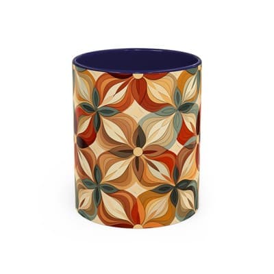 Boho Floral Coffee Mug 11oz 15oz | Cozy Fall Decor | Gift for Coffee Lovers
