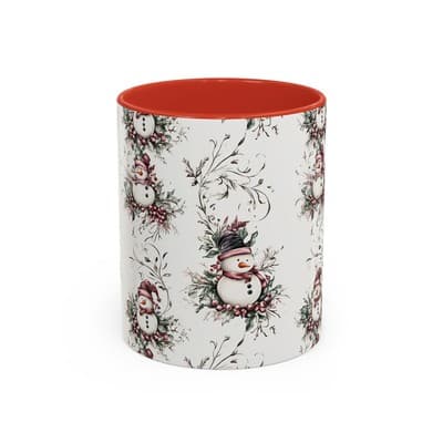 Snowman Holiday Mug 11oz 15oz | Cozy Christmas Gift | Winter Coffee Cup Decor