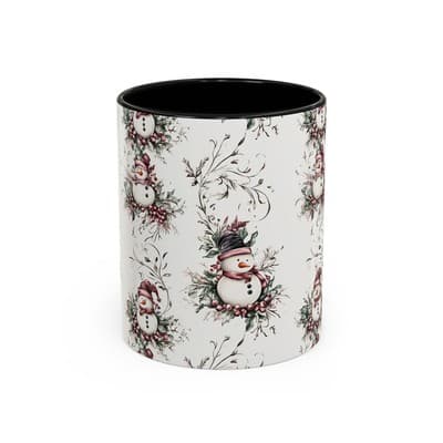 Snowman Holiday Mug 11oz 15oz | Cozy Christmas Gift | Winter Coffee Cup Decor