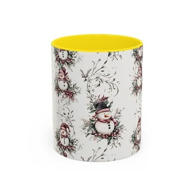 Snowman Holiday Mug 11oz 15oz | Cozy Christmas Gift | Winter Coffee Cup Decor