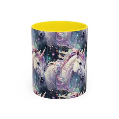 Pastel Unicorn Mug 11oz 15oz | Magical Coffee Cup | Gift for Fantasy Lovers