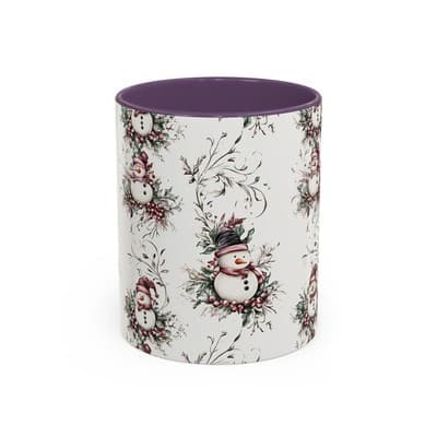 Snowman Holiday Mug 11oz 15oz | Cozy Christmas Gift | Winter Coffee Cup Decor