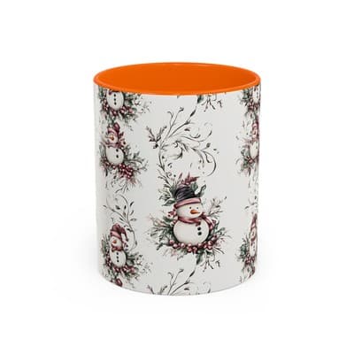 Snowman Holiday Mug 11oz 15oz | Cozy Christmas Gift | Winter Coffee Cup Decor