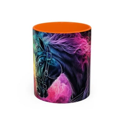Rainbow Unicorn Horse Mug 11oz 15oz | Fantasy Coffee Cup | Gift for Dreamers