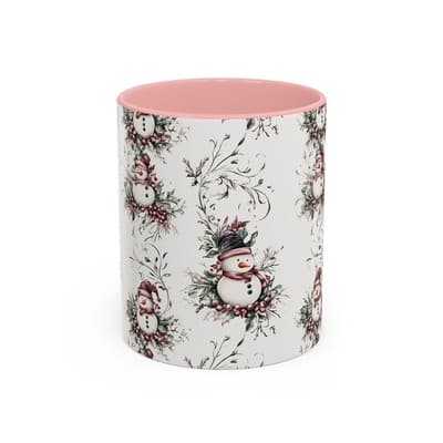 Snowman Holiday Mug 11oz 15oz | Cozy Christmas Gift | Winter Coffee Cup Decor