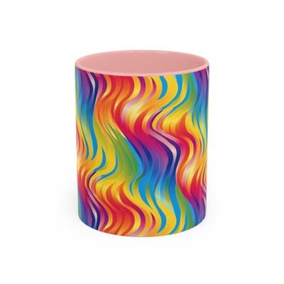 Bold Botanical Coffee Mug 11oz 15oz | Colorful Nature Cup | Artistic Gift Idea