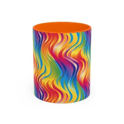 Bold Botanical Coffee Mug 11oz 15oz | Colorful Nature Cup | Artistic Gift Idea