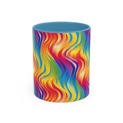 Bold Botanical Coffee Mug 11oz 15oz | Colorful Nature Cup | Artistic Gift Idea