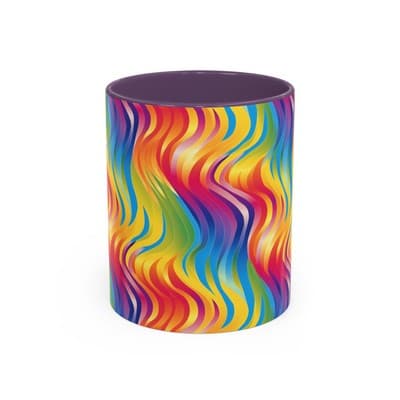 Bold Botanical Coffee Mug 11oz 15oz | Colorful Nature Cup | Artistic Gift Idea
