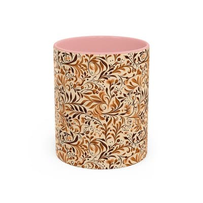 Elegant Floral Coffee Mug 11oz 15oz | Nature Tea Cup Gift | Cozy Neutral Décor