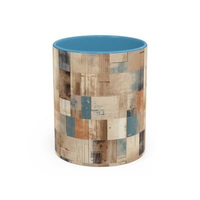 Modern Rustic Coffee Mug 11oz 15oz | Earth Tone Art Cup | Cozy Minimalist Gift
