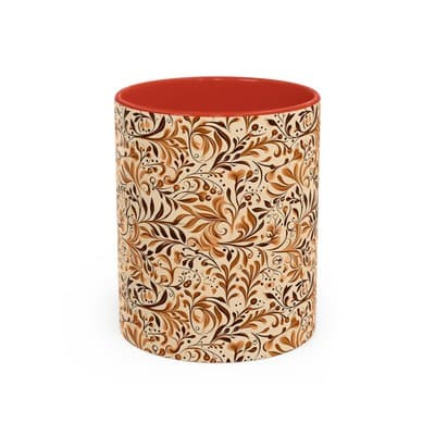 Elegant Floral Coffee Mug 11oz 15oz | Nature Tea Cup Gift | Cozy Neutral Décor