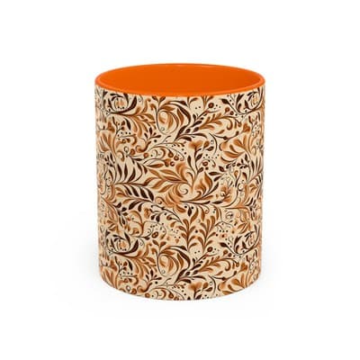 Elegant Floral Coffee Mug 11oz 15oz | Nature Tea Cup Gift | Cozy Neutral Décor