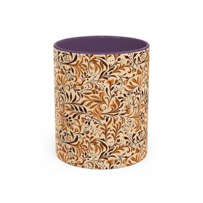 Elegant Floral Coffee Mug 11oz 15oz | Nature Tea Cup Gift | Cozy Neutral Décor