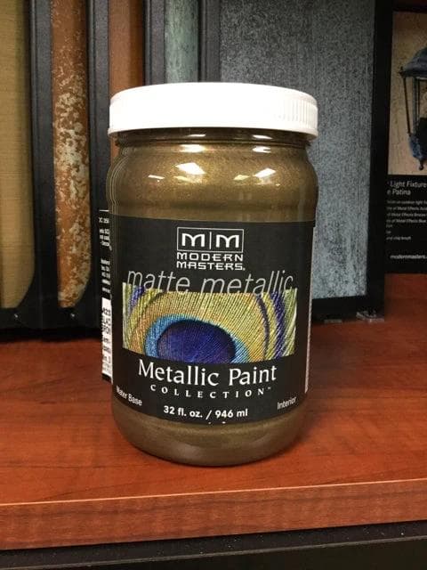 Matte Metallic Paint Blackened Bronze- Qt