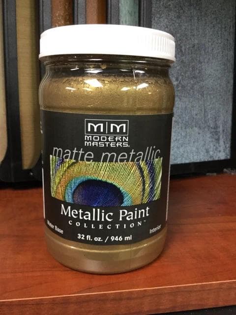 Matte Metallic Paint Brass- Qt