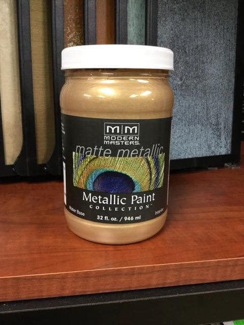 Matte Metallic Paint Pale Gold- Qt