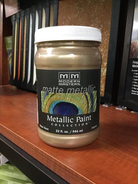 Matte Metallic Paint Warm Silver- Qt