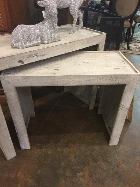 Whitewashed Parsons Table