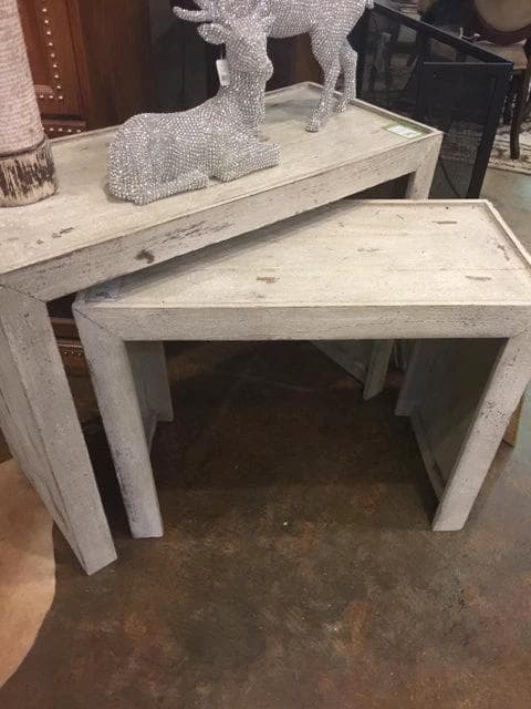 Small Whitewashed Parsons Table